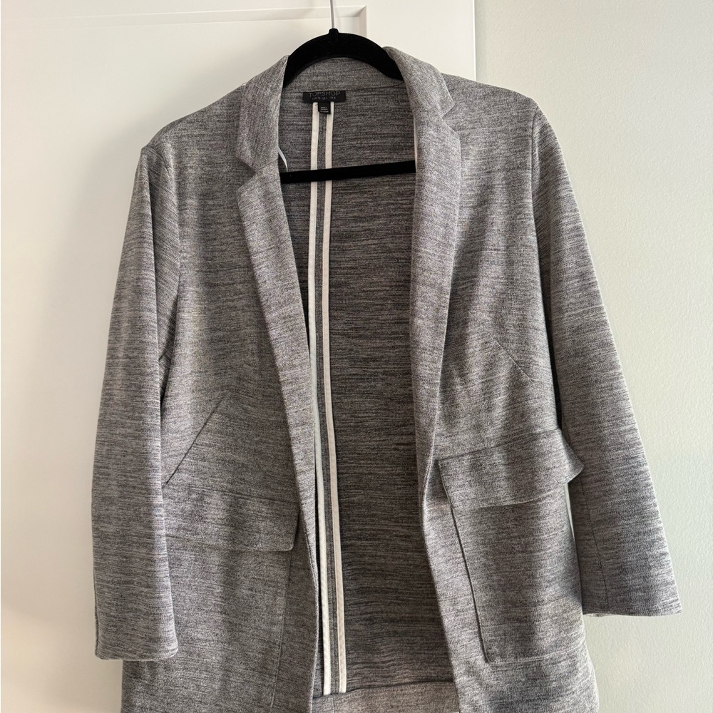 Topshop Gray Blazer